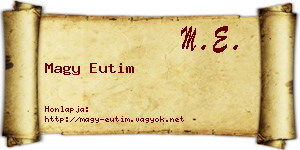 Magy Eutim névjegykártya